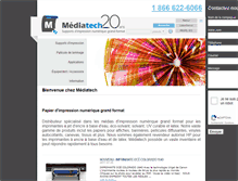 Tablet Screenshot of mediatech.ca